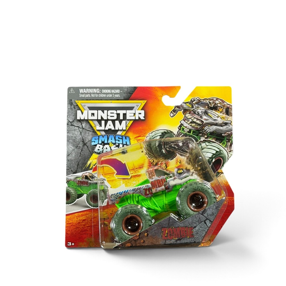 Monster Jam Smash & Bash Zombie Monster Truck Series 02 Spin Master 1:64 Scale